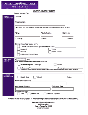 Donation Form