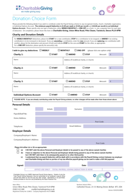 Donation Choice Form