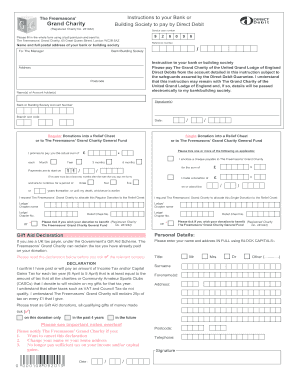 Freemasons' Grand Charity Donation Form