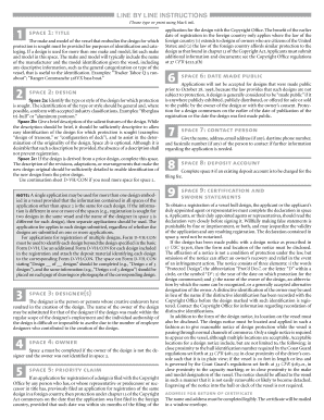 Vessel Hull Design Registration Form D-VH