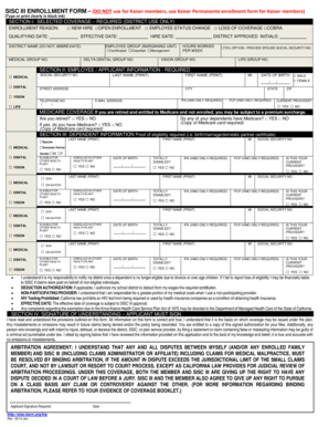 SISC III Enrollment Form