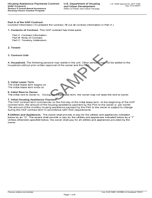 Housing Assistance Payments Contract