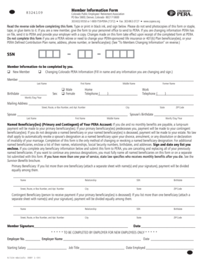 Colorado PERA Member Information Form