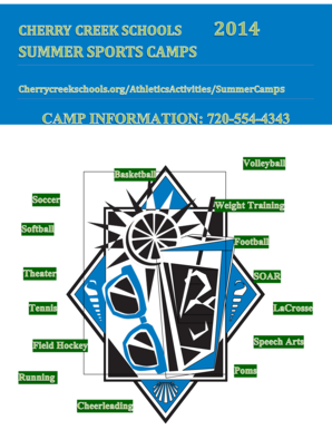 Summer Sports Camp Registration Form