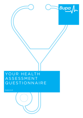 Bupa Health Assessment Questionnaire
