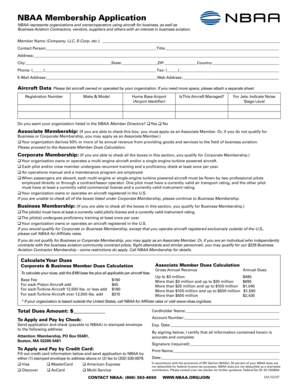 NBAA Membership Application