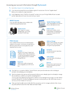 Wolters Kluwer Account Registration Form