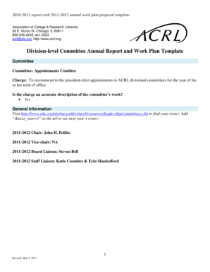 20102011 report with 20112012 annual work plan proposal template - connect ala