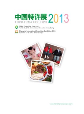 China Franchise Expo Registration Form