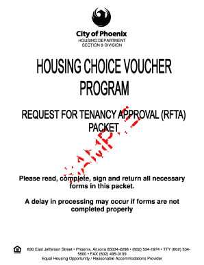 Section 8 Request for Tenancy Approval