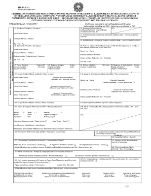 Veterinary Certificate for Canned Petfood