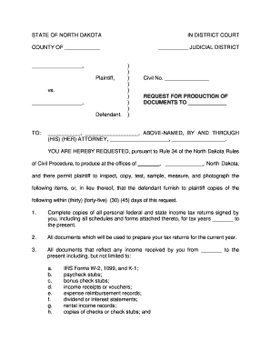 Request for Production of Documents