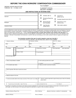 Iowa Form 100 - Original Notice & Petition - State Legal Forms