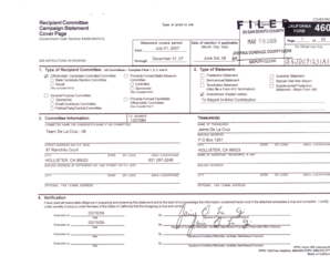 California Campaign Statement Form 460