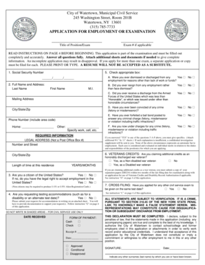 Watertown civil service