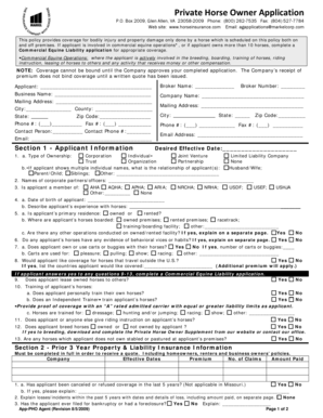 Private Horse Owner Application