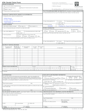 Dental Claim Form