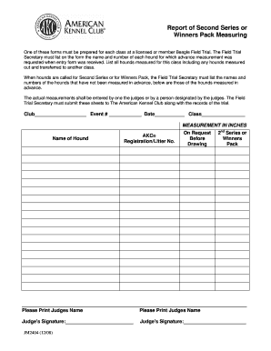 Beagle Field Trial Measuring Report- 2nd Beagle Field Trial Measuring Report- 2nd - images akc