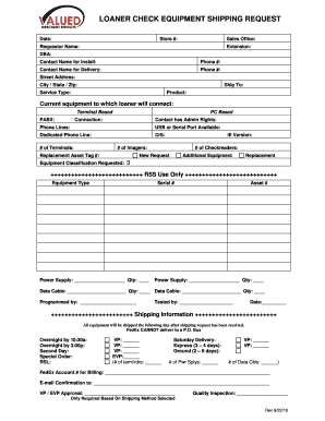 Check Center Loaner Terminal Agreement