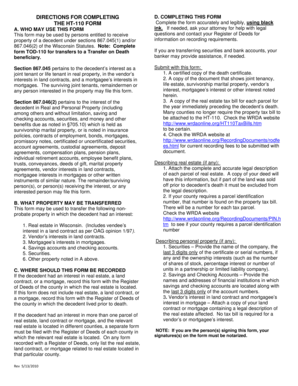 Wisconsin HT-110 Form