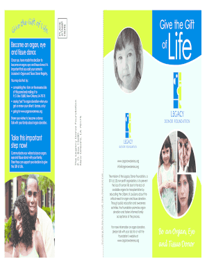 Louisiana Organ Donor Registration Form