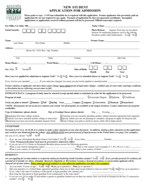 Augusta Technical College Application for Admission