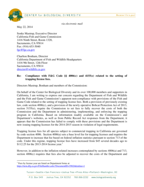 California Trapping License Application