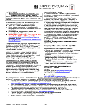 New York Construction Permit Application