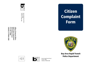 BART Citizen Complaint Form