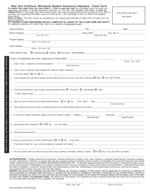 New York Fictitious Claim Form