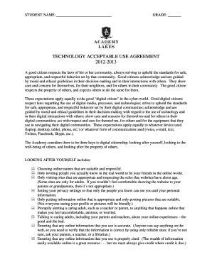Technology Acceptable Use Agreement