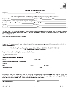 Notice of Continuation of Coverage