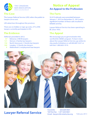 Lawyer Referral Service Application