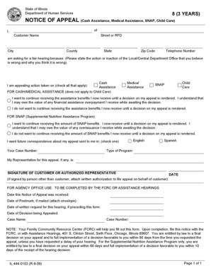 Illinois Notice of Appeal