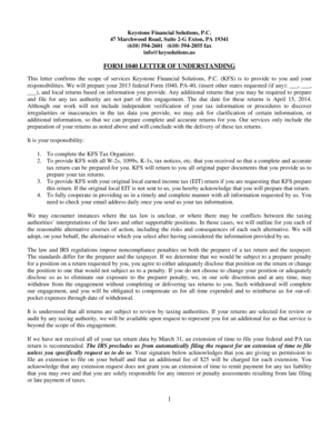 2013 Form 1040 Letter of Understanding - Keystone Financial ... - keysolutions