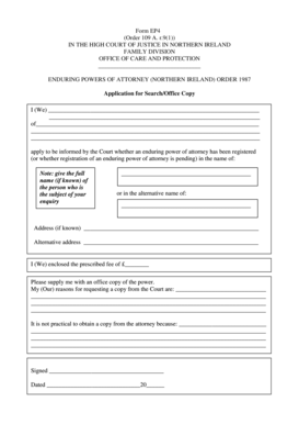 Enduring Power of Attorney Search Application