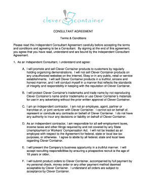 Independent Consultant Agreement