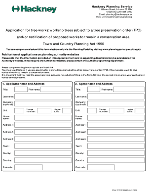 UK Tree Works Application Form