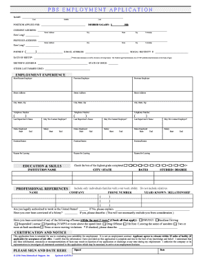 Sample of minutes of meeting pdf - Generic Employment Application - Word Format - Penn Biomedical ...