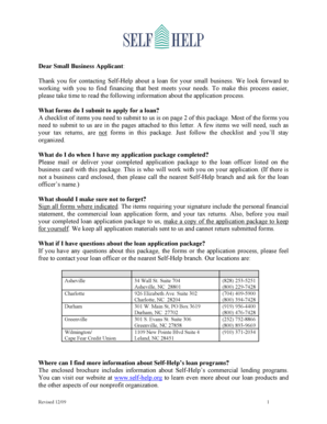 Small Business Loan Application