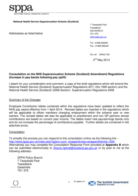NHS Superannuation Scheme Amendment Consultation