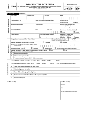 Indian Income Tax Return ITR-4