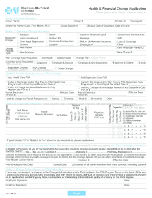 Health & Financial Change Application