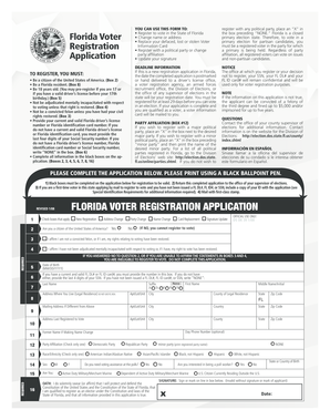 Florida Voter Registration Application