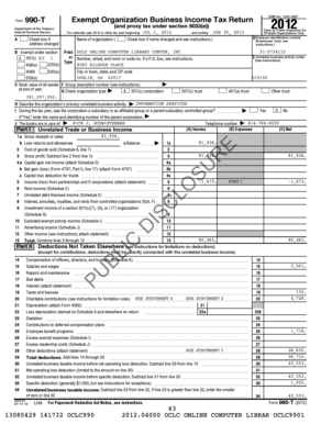Form 990-T Exempt Organization Business Income Tax Return