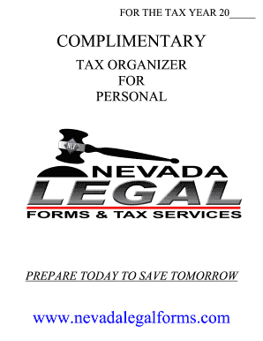 2024 Nevada Personal Tax Organizer Form