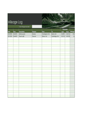 To download a mileage log form in PDF Format - Frontier