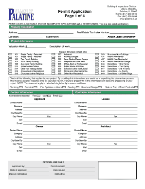 Palatine Building Permit Application