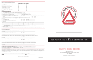 Georgia Residency Application for Admission