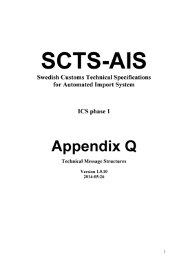 Swedish Customs Technical Specifications for Automated Import ...